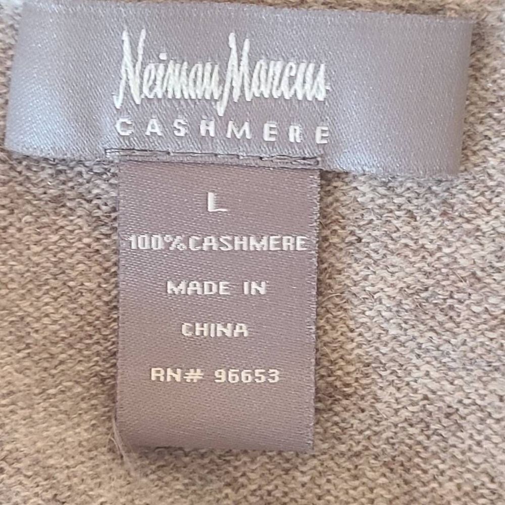Neiman Marcus Women's Cashmere Pullover Sweater Light Gray Size Large - Picture 5 of 10